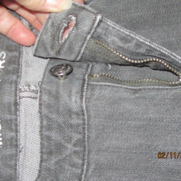 Women's Michael Kors Gray Skinny Jeans Size 6 EUC - Picture 7 of 9